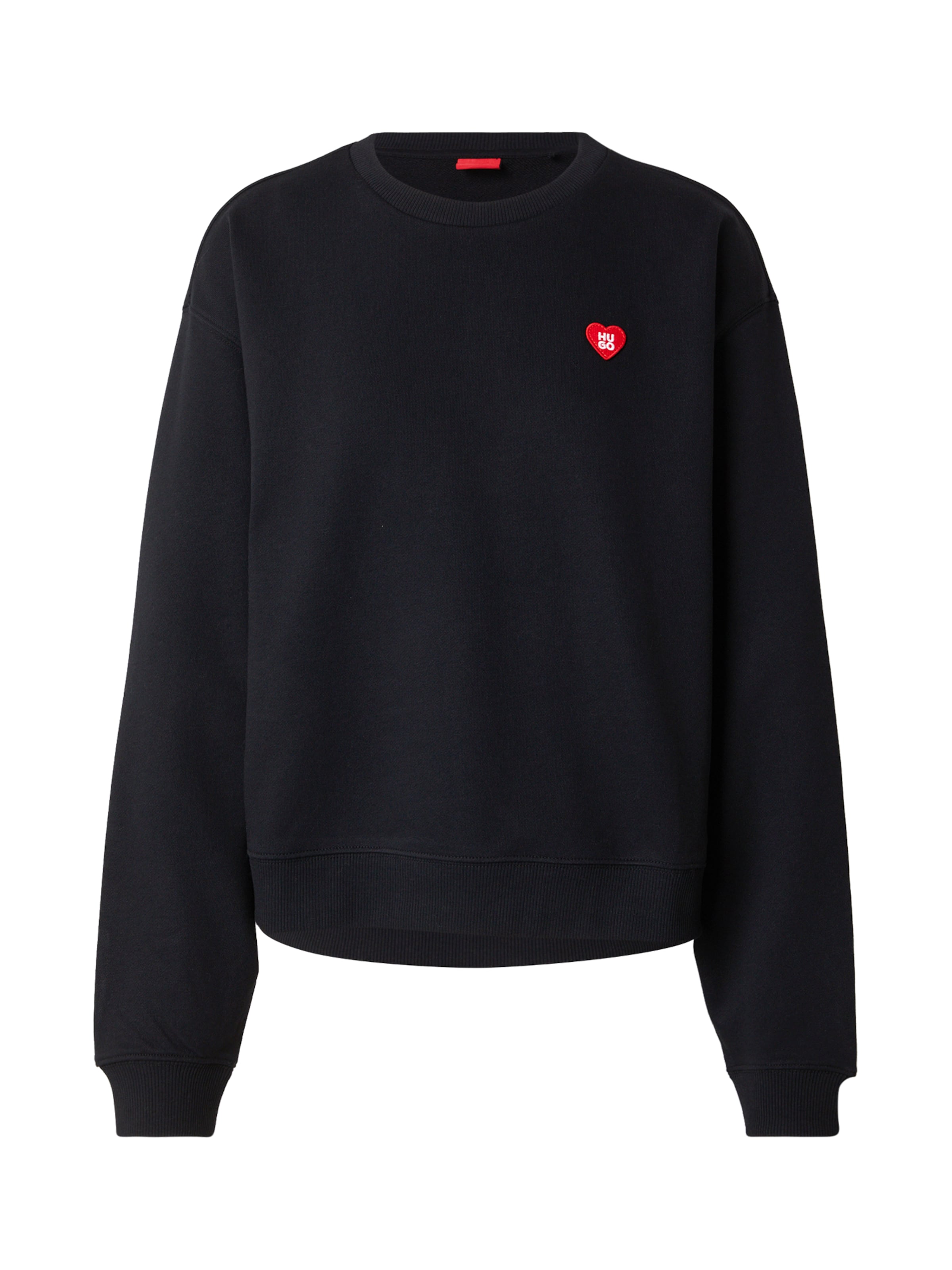 HUGO - Sweatshirt 'Deroxina_7' em preto: frente