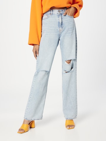 Wide leg Jeans 'Echo' de la Dr. Denim pe albastru: față