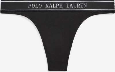 Polo Ralph Lauren Tanga ' Mid Rise Thong ' in schwarz, Produktansicht