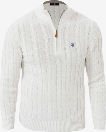 Pullover di Jimmy Sanders in bianco: frontale