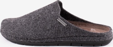 SHEPHERD Hausschuh 'Samuel' in Grau: Vorderseite