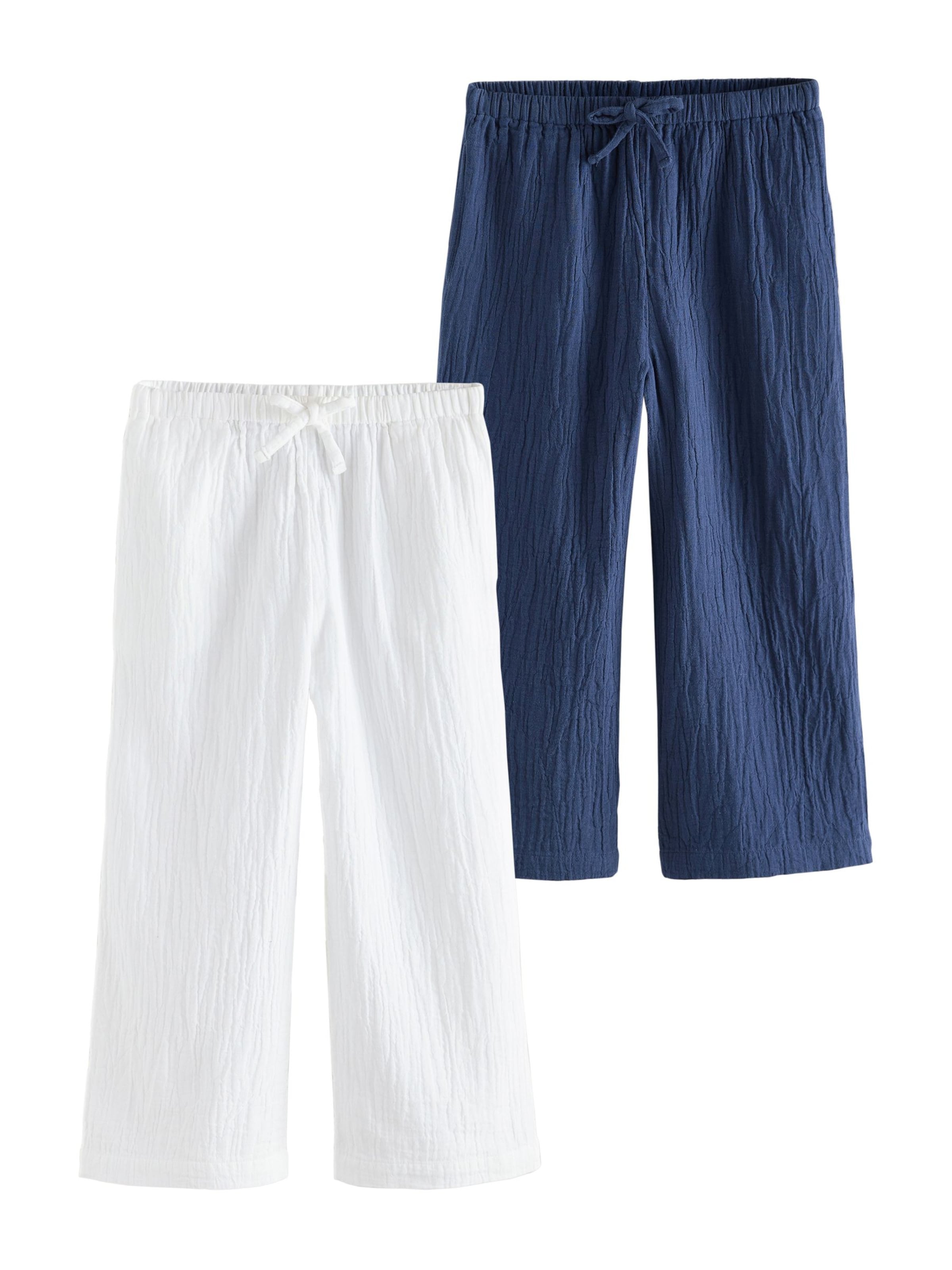 zils Next Platas staras Bikses: no priekšpuses