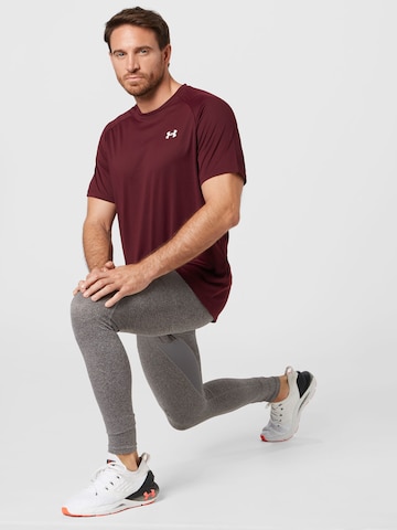 UNDER ARMOUR Skinny Sporthose in Grau