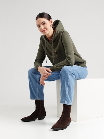 ALPHA INDUSTRIESSweater majica 'Mirror Leo' - zelena boja