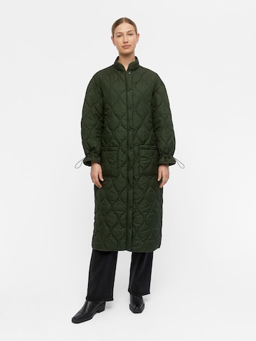 OBJECT Between-Seasons Coat 'Line' in Green: front