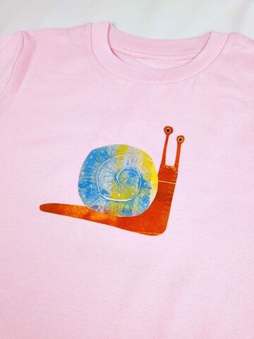 T-Shirt 'Schnecke' MelaDi en rose