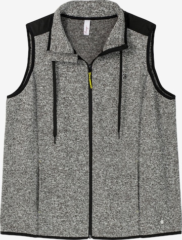 SHEEGO Athletic Fleece Jacket in Grey: front