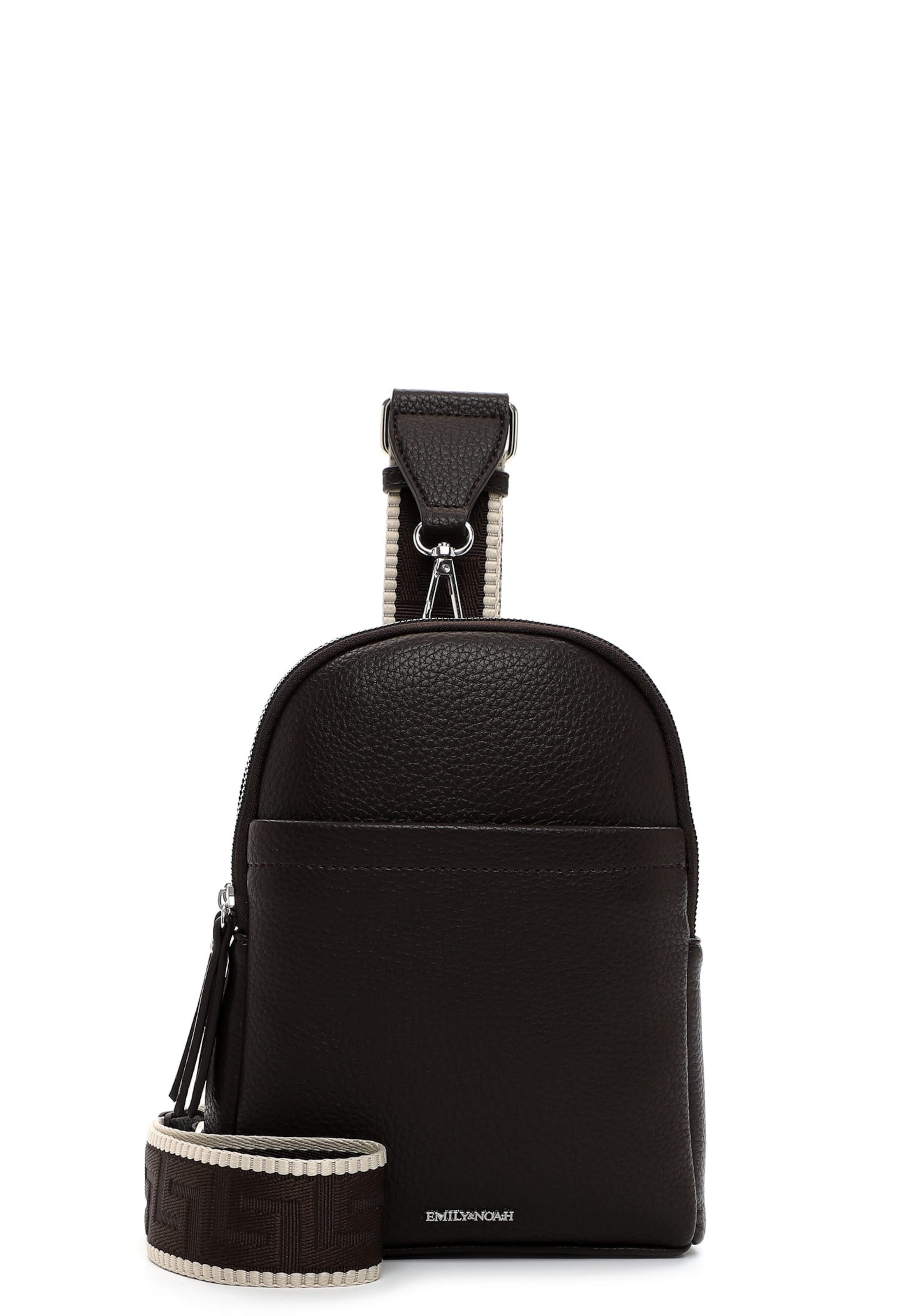 Emily & Noah Umhängetasche 'Elena' in Braun: Vorderseite