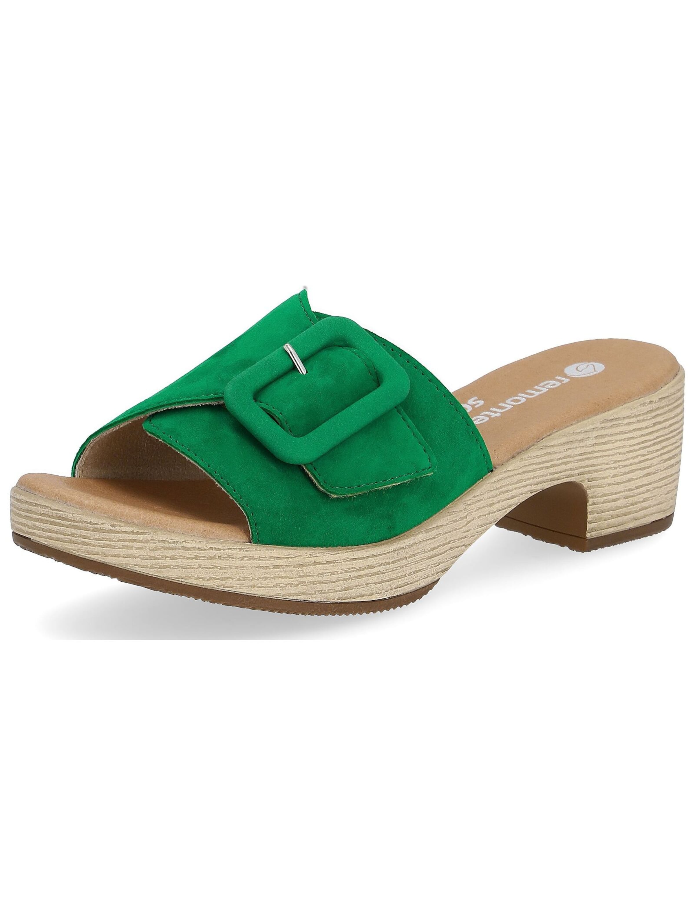 REMONTE Pantolette in grün, Produktansicht