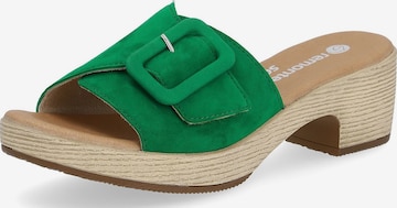 REMONTE Mules in Green: front