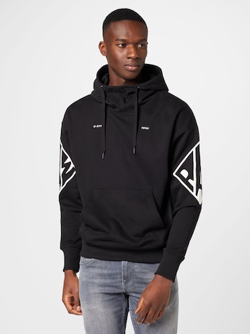 G-Star RAW Sweatshirt in Zwart: voorkant