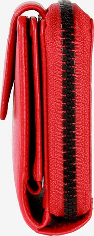 Braun Büffel Wallet 'Capri' in Red