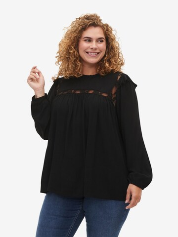 Zizzi Bluse in Schwarz: predná strana