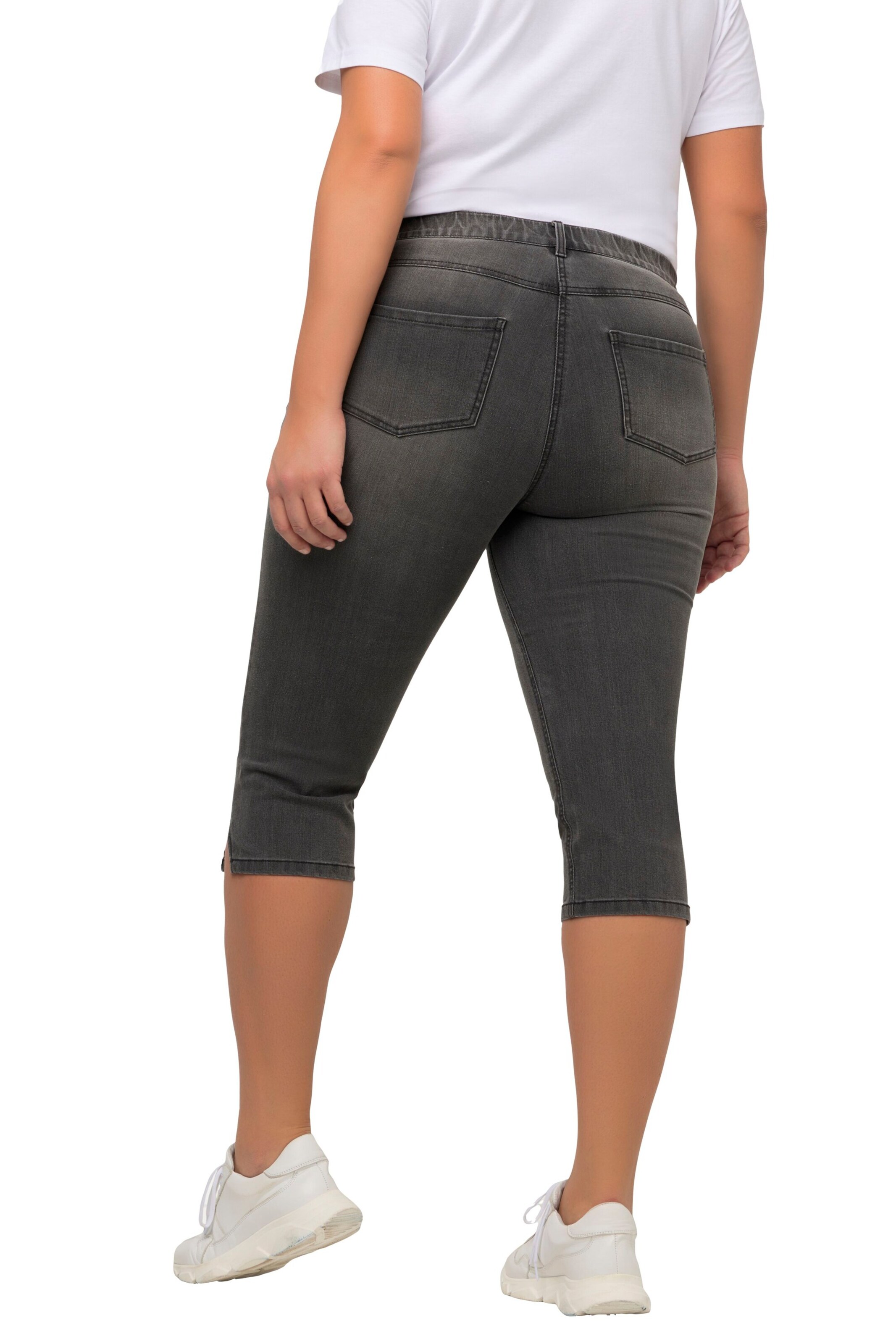 Coupe slim Jean 'Sarah' Ulla Popken en gris