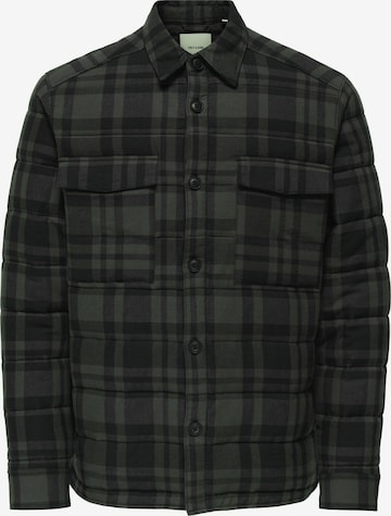 Veste mi-saison 'ONSGudmund' Only & Sons en vert : devant