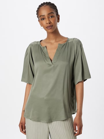 Ibana - Blusa 'Tago' en verde: frente