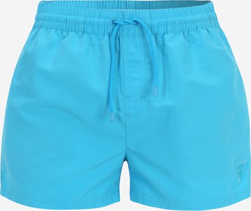 GUESS Badeshorts in Blau: predná strana