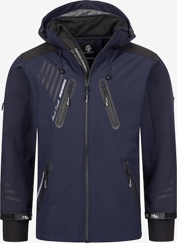 Rock Creek Outdoorjacke in Blau: Vorderseite