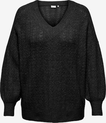 ONLY Carmakoma - Jersey 'CARLUCILLA' en negro: frente