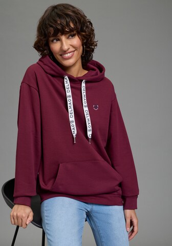 DELMAO Sweatshirt in Red: front