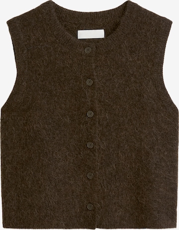 Marc O'Polo DENIM Knitted vest in Brown: front