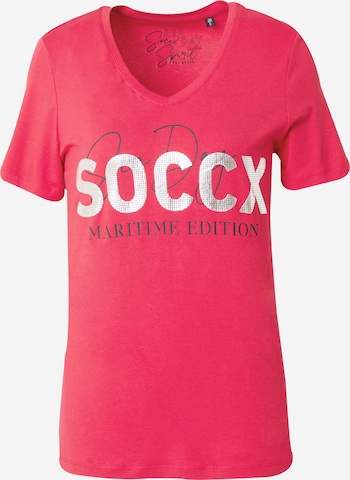 T-shirt Soccx en rouge : devant