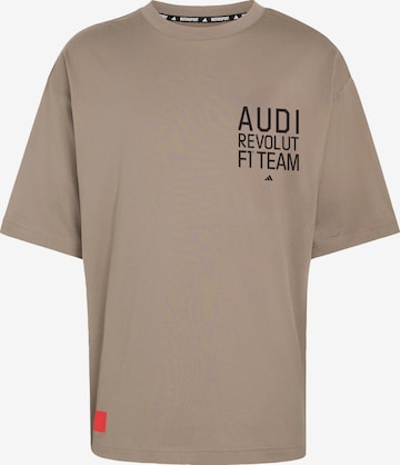 ADIDAS PERFORMANCE Functioneel shirt 'Audi Revolut F1 Team Elevated II' in Bruin: voorkant