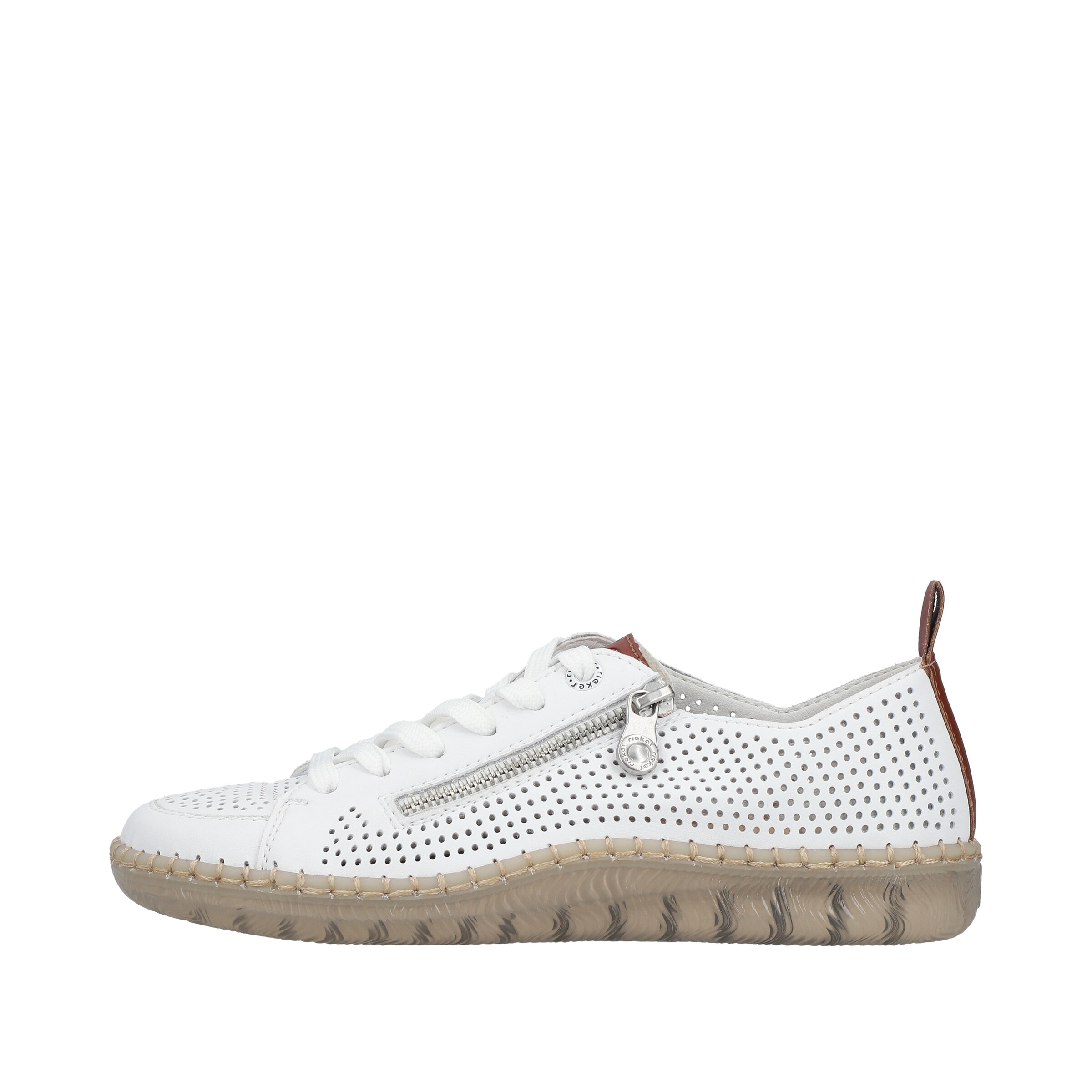 Chaussure à lacets Rieker en blanc