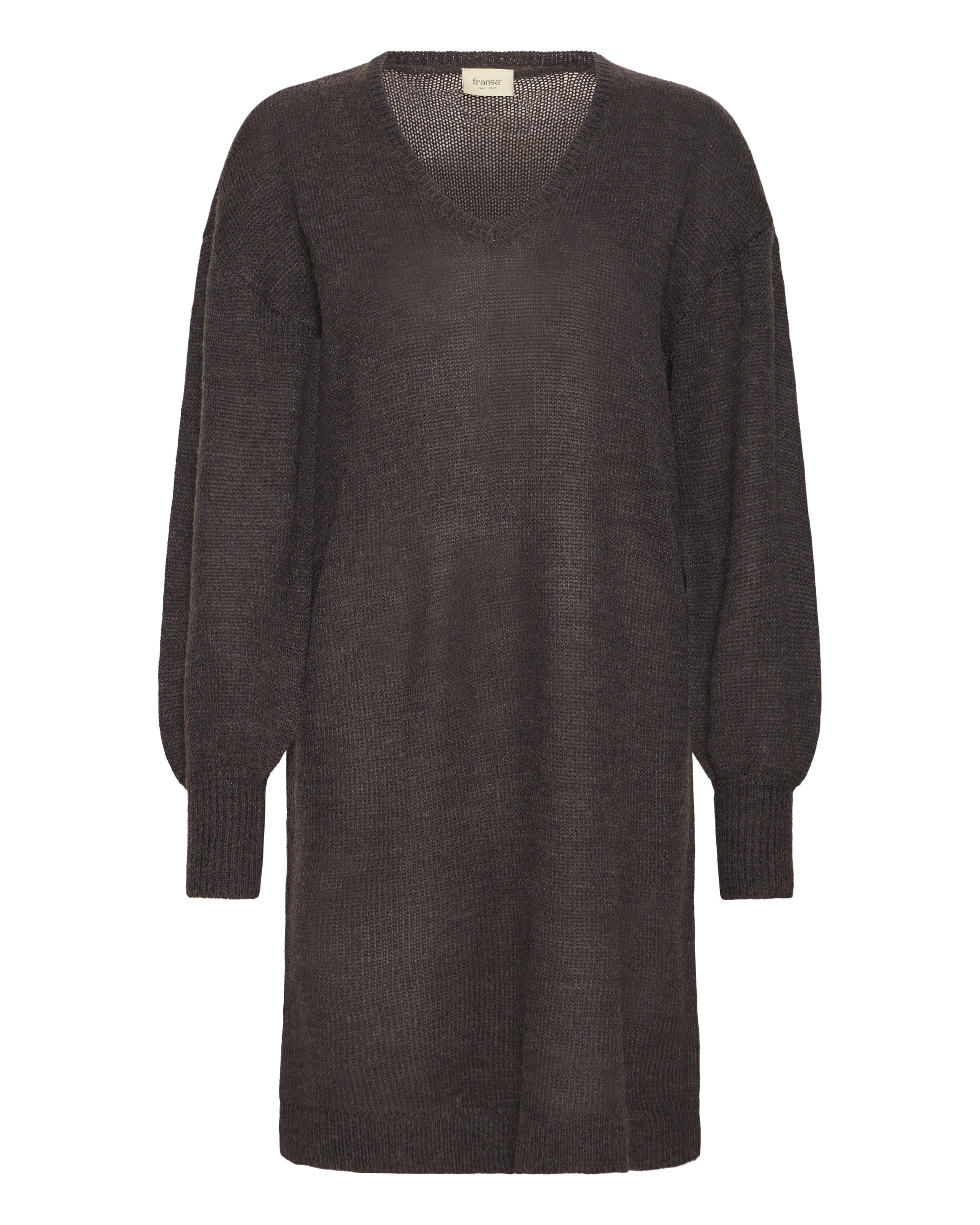 Fransa Strikkjole 'FREretta' i choko, Produktvisning