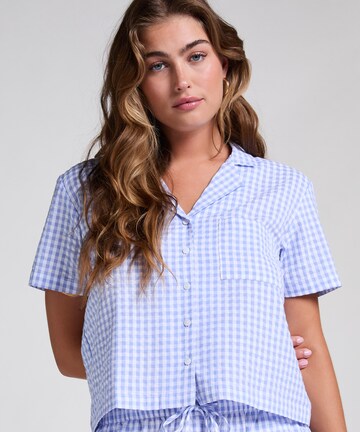 Hunkemöller Pajama shirt in Blue: front