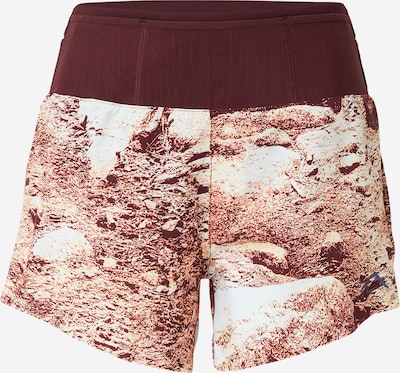 NIKE Sportske hlače 'TRAIL' u losos / burgund / bijela, Pregled proizvoda