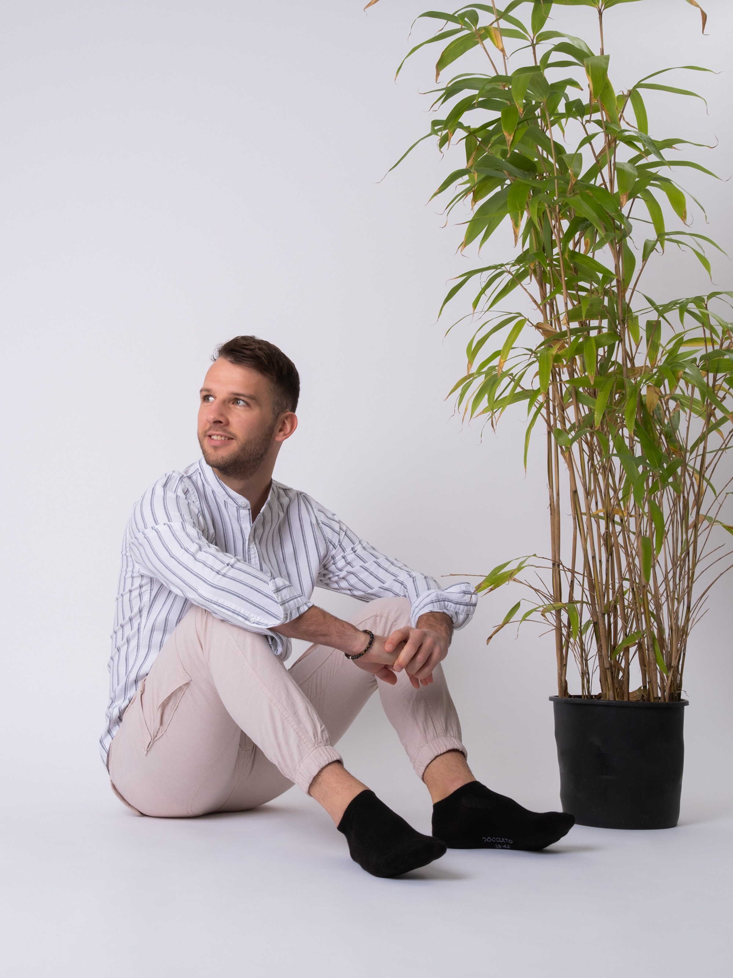 Calzino invisibile 'Sunny' di Occulto in nero: frontale