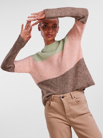 PIECES Sweter 'Ellen' w kolorze mieszane kolory: przód