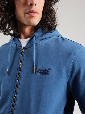 Veste de survêtement 'Essential' Superdry en bleu
