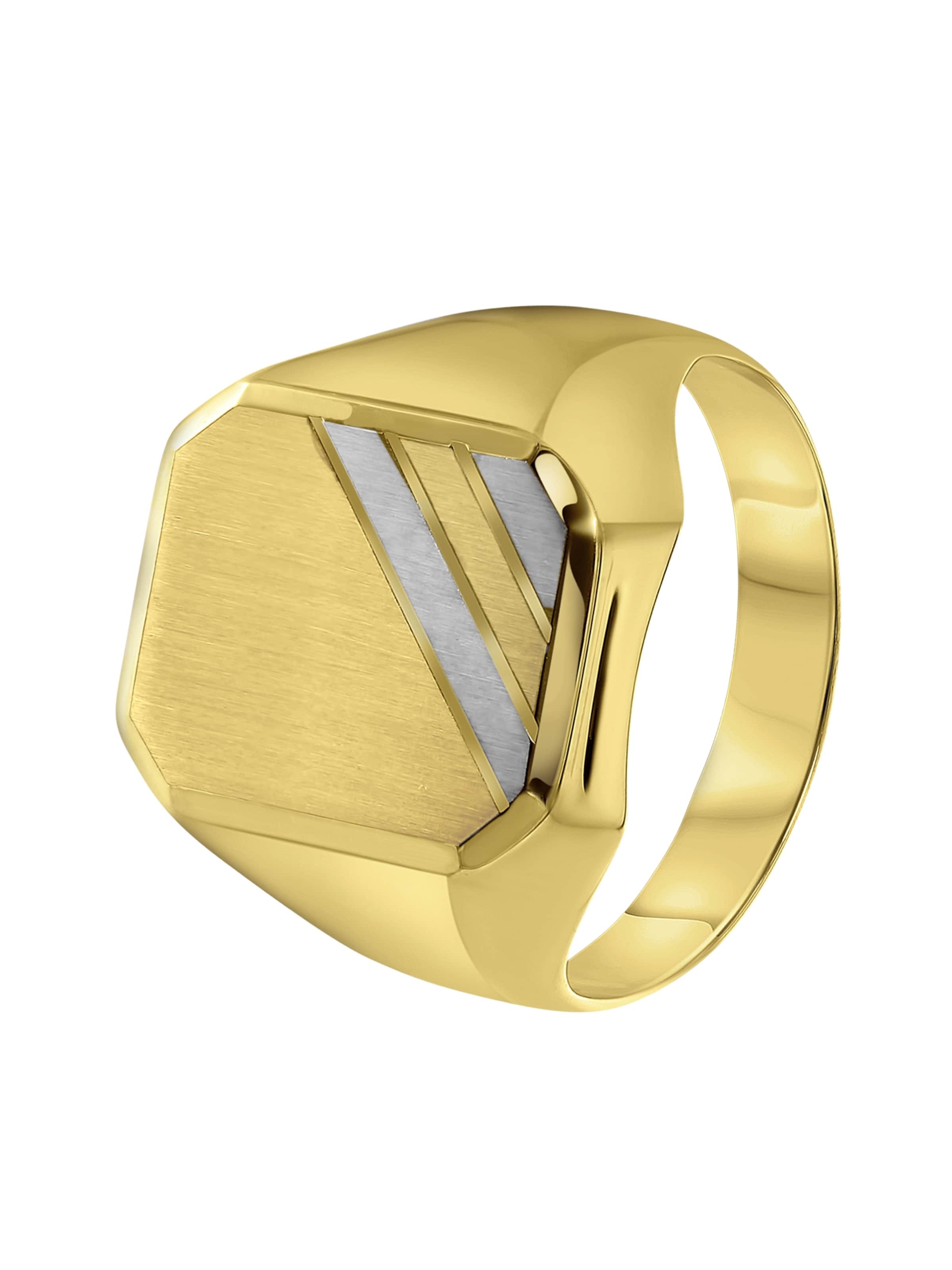 Lucardi Ring in Gold: front