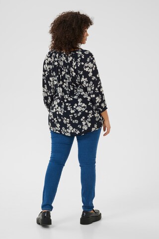 KAFFE CURVE Bluse 'KCtrine' i blå