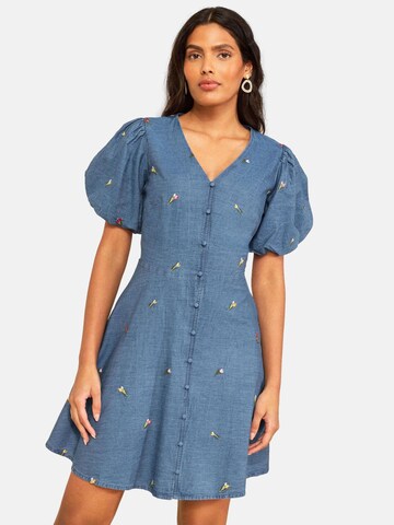 Abito estivo di love & roses in blu: frontale