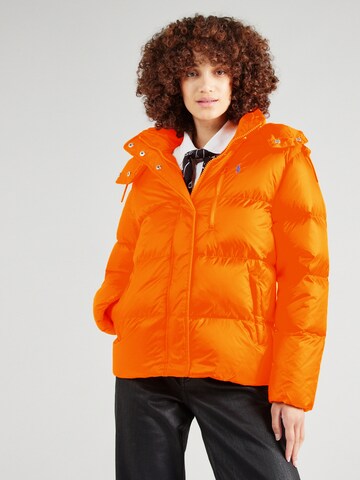 Giacca invernale di Polo Ralph Lauren in arancione: frontale