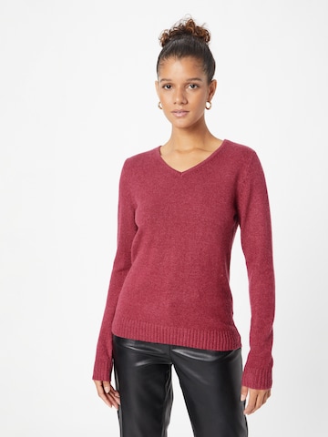 VILA Sweater 'Ril' in Red: front