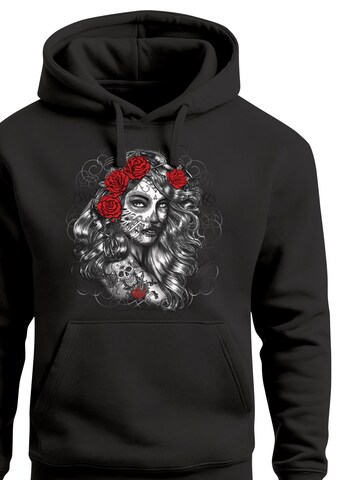Neverless Sweatshirt 'Day of Dead' in Black