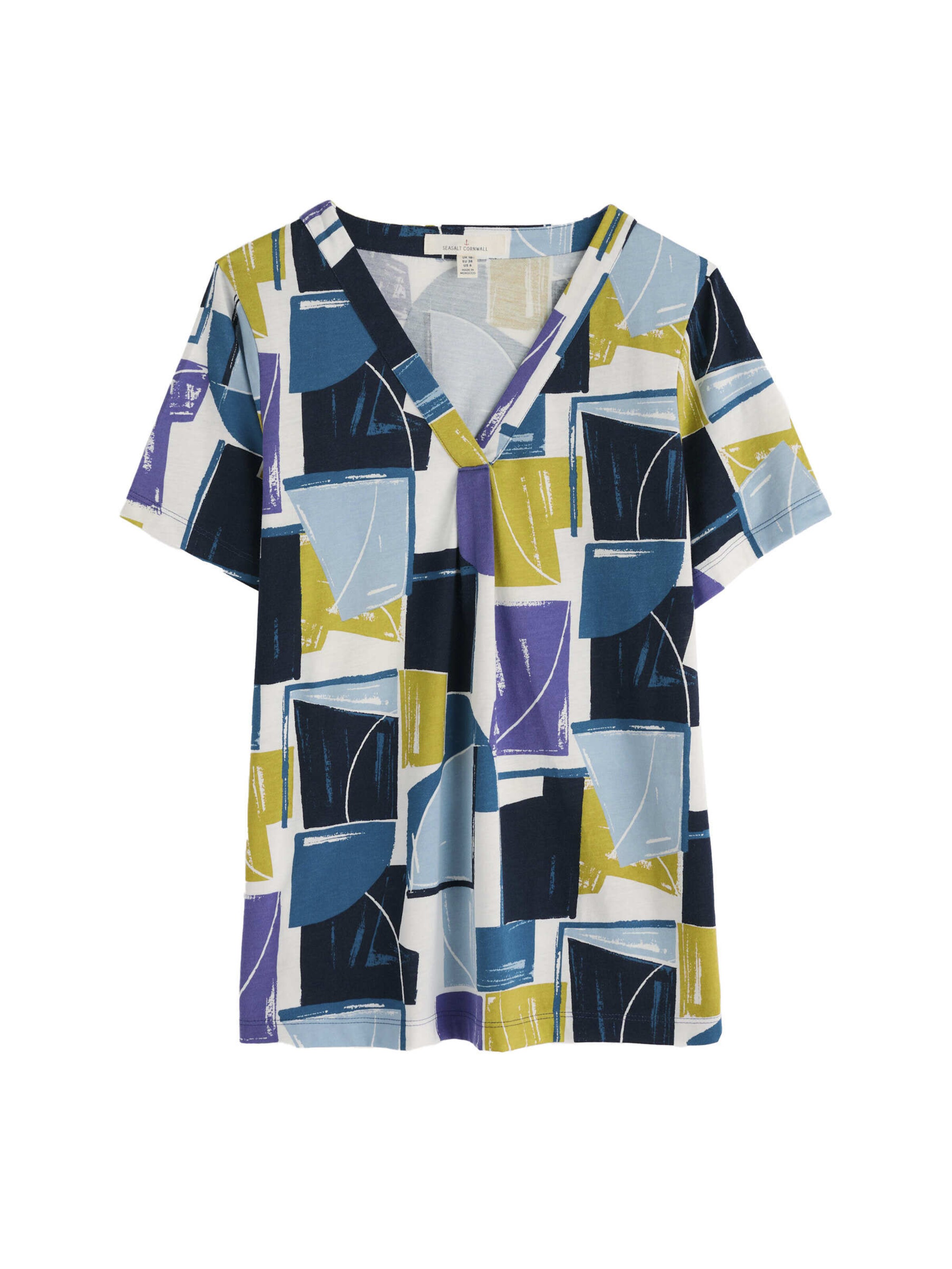 Seasalt Cornwall Tričko 'Barnoon' – modrá: přední strana