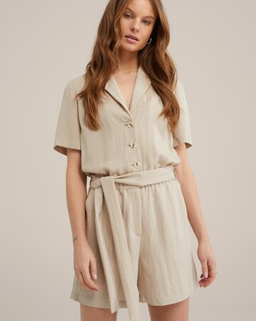 Tuta jumpsuit di WE Fashion in beige: frontale