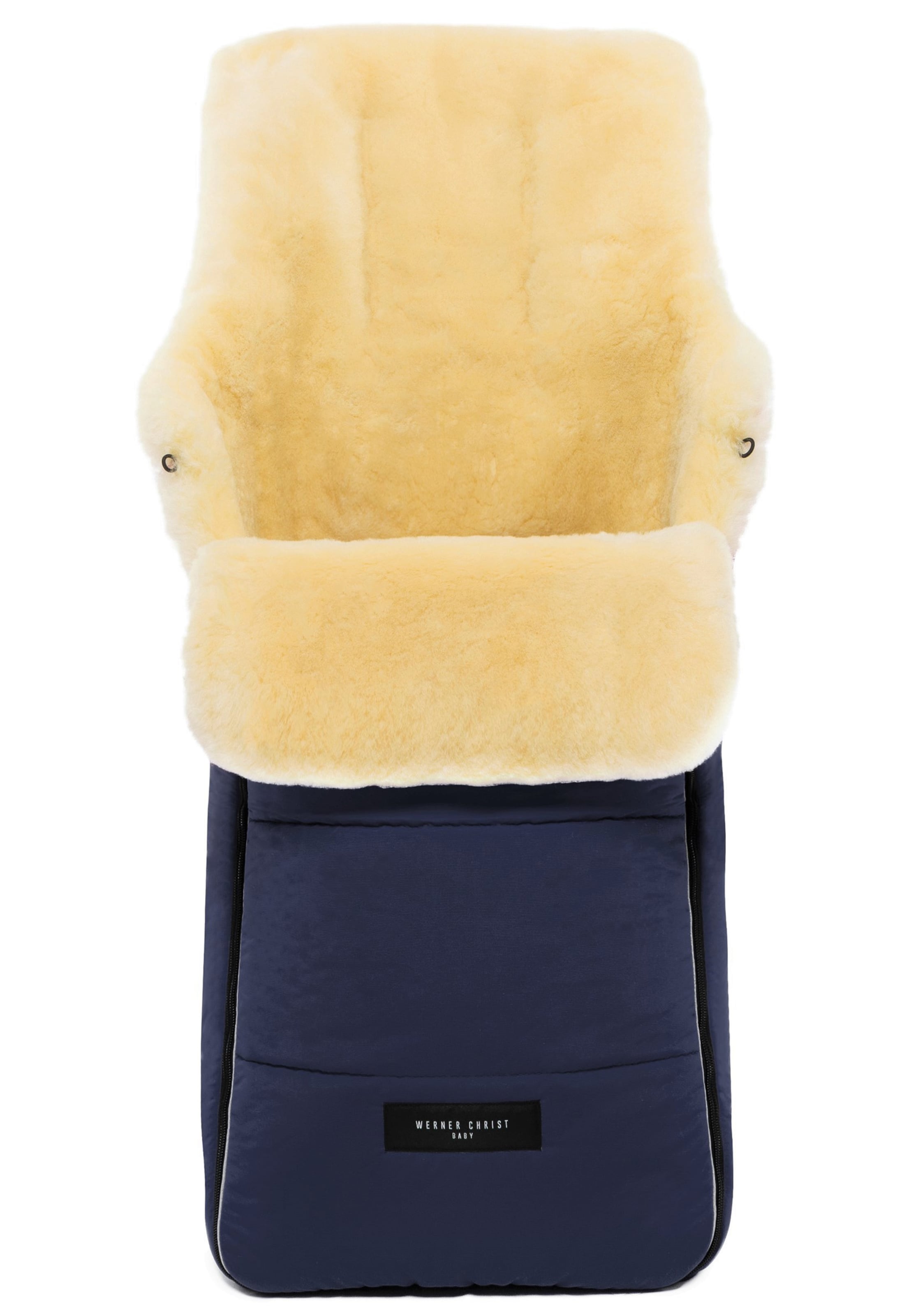 Werner Christ Baby Fußsack 'AROSA' in Blau: Vorderseite