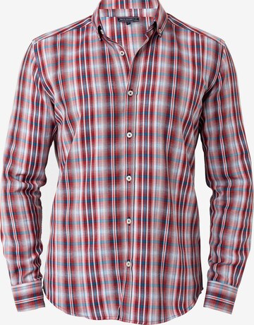 Felix Hardy Button Up Shirt in Red: front