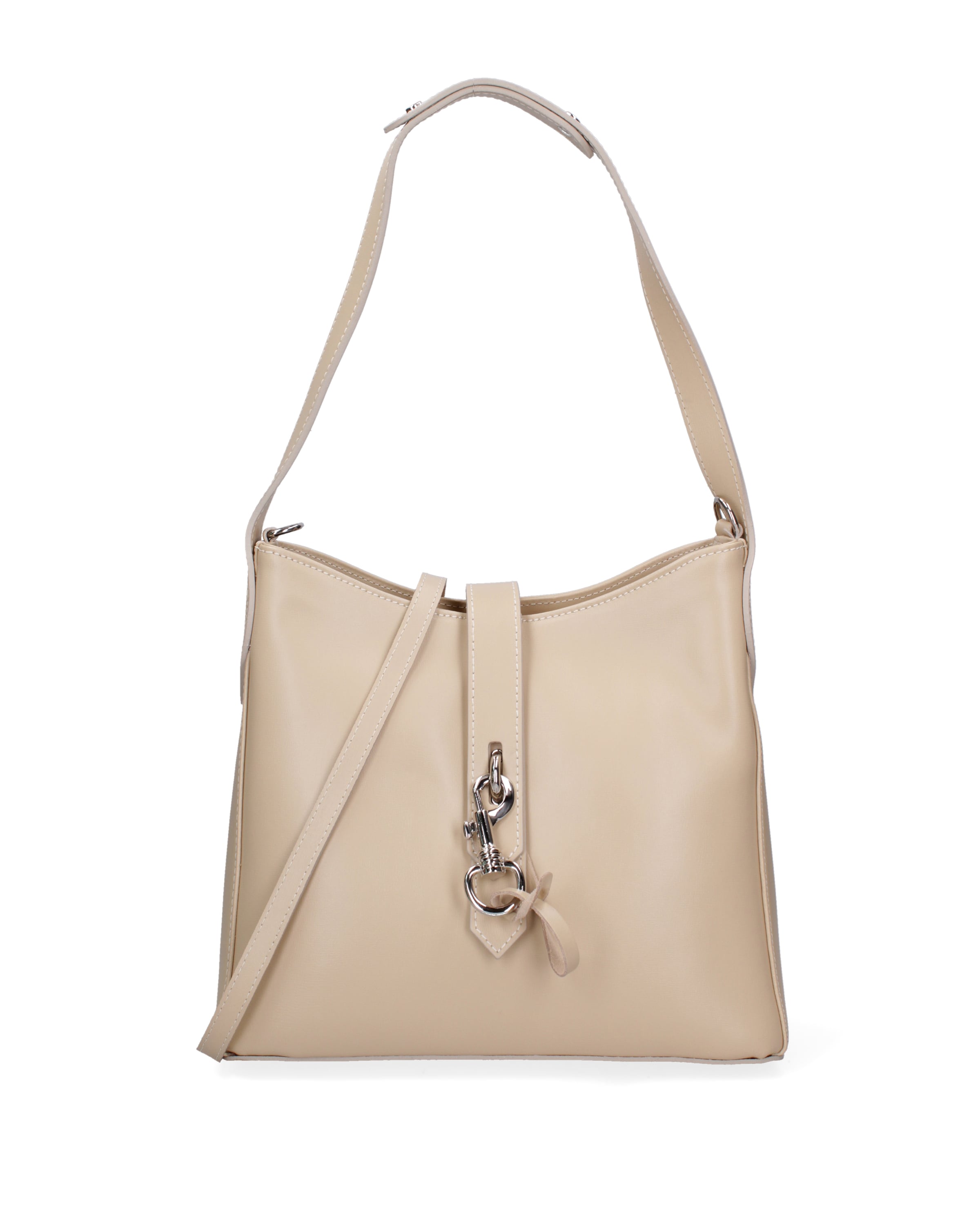 Borsa a spalla di Gave Lux in beige: frontale