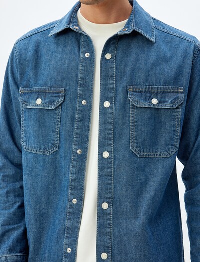 Koton Tussenjas in de kleur Blauw denim, Productweergave