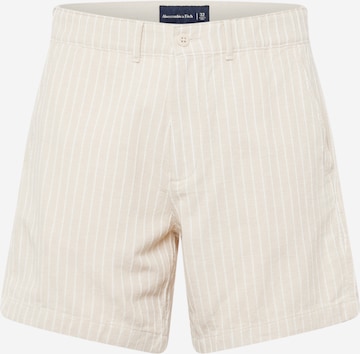 Abercrombie & Fitchregular Chino hlače - bež boja: prednji dio