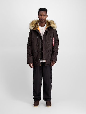 ALPHA INDUSTRIES Winter Jacket 'N3B VF 59' in Brown