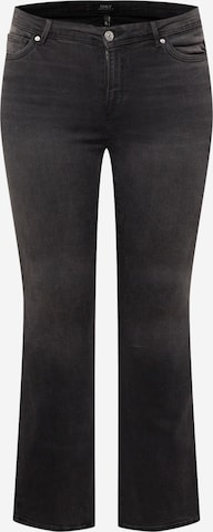 ONLY Curve Bootcut Jeans 'WAUW' i svart: framsida