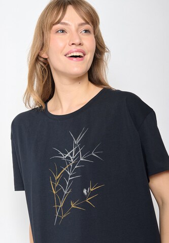 Maglietta 'Nature Bird Reed' di GREENBOMB in blu